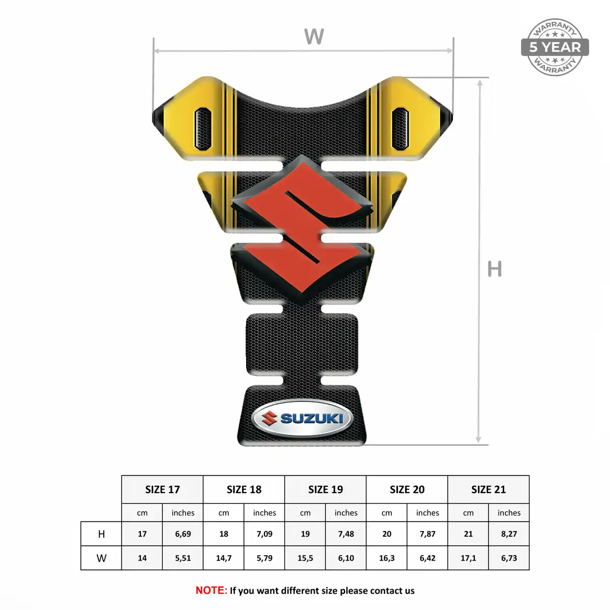 Suzuki Tank Pads Guards Motorcycle Prestige Line