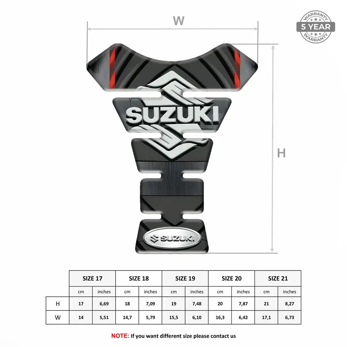 Suzuki Tank Pads Guards Motorcycle Prime Quality