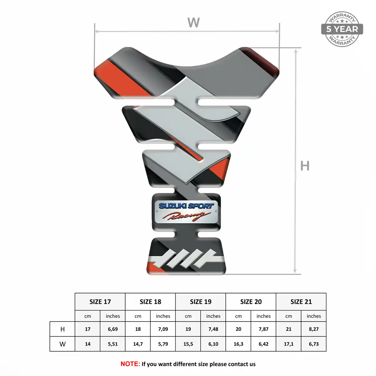 Suzuki Tank Pads Guards Motorcycle Sleek Style