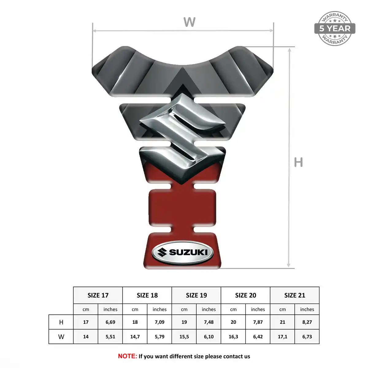 Suzuki Tank Pads Guards Refined Design