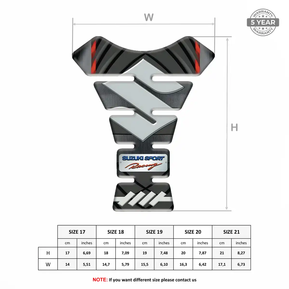 Suzuki Tank Pads Guards Signature Grade