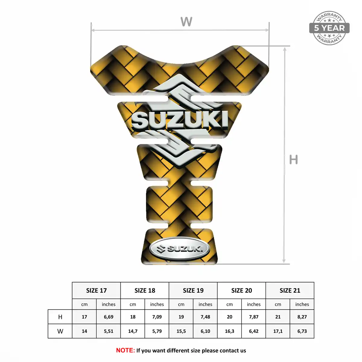 Suzuki Tank Pads Motorbike Exclusive Series