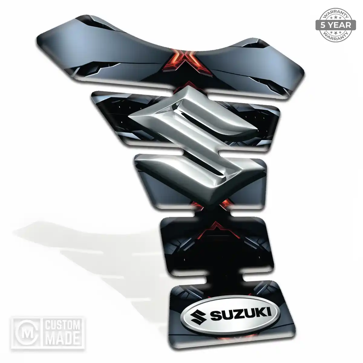 Suzuki Tank Pads Motorbike Sleek Style