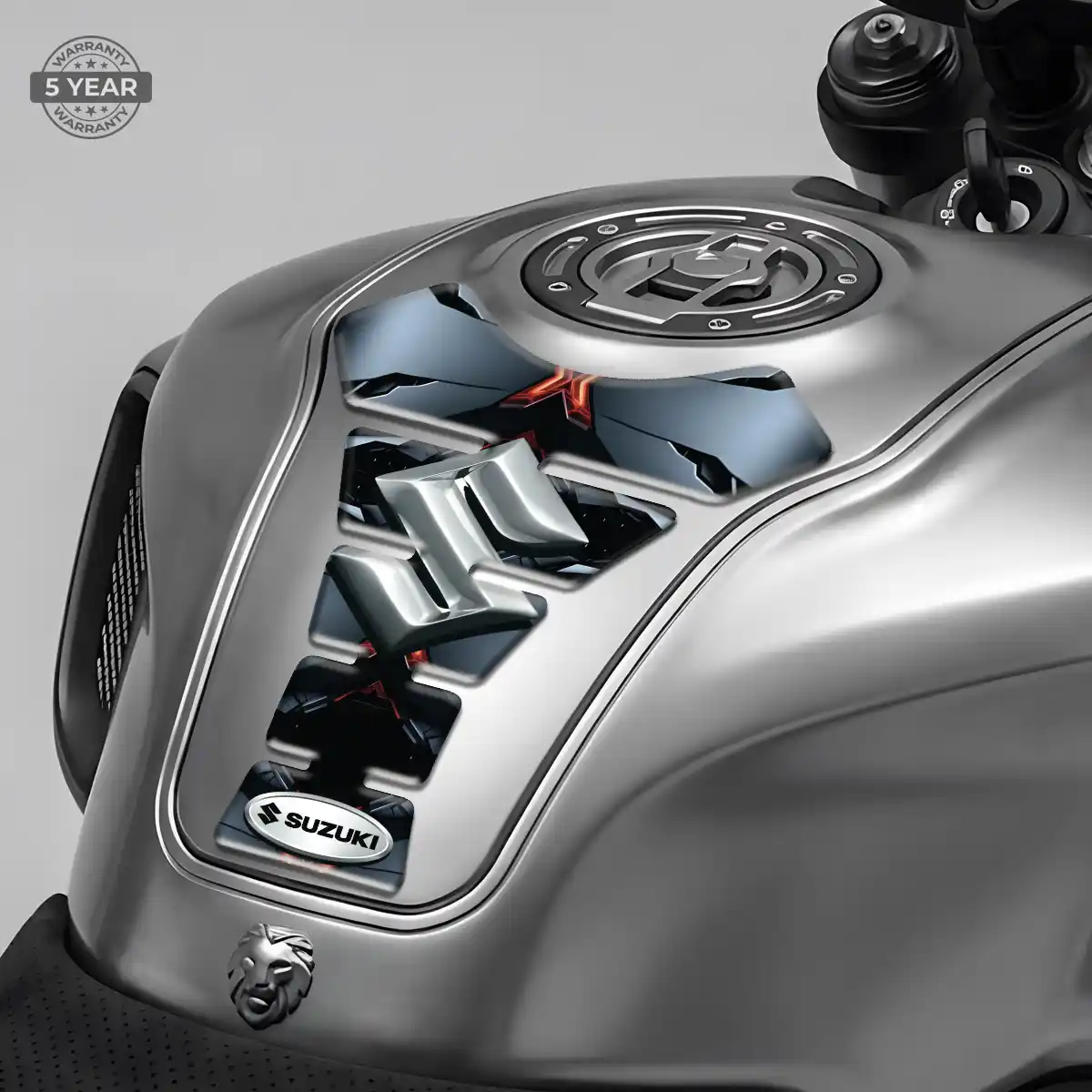 Suzuki Tank Pads Motorbike Sleek Style
