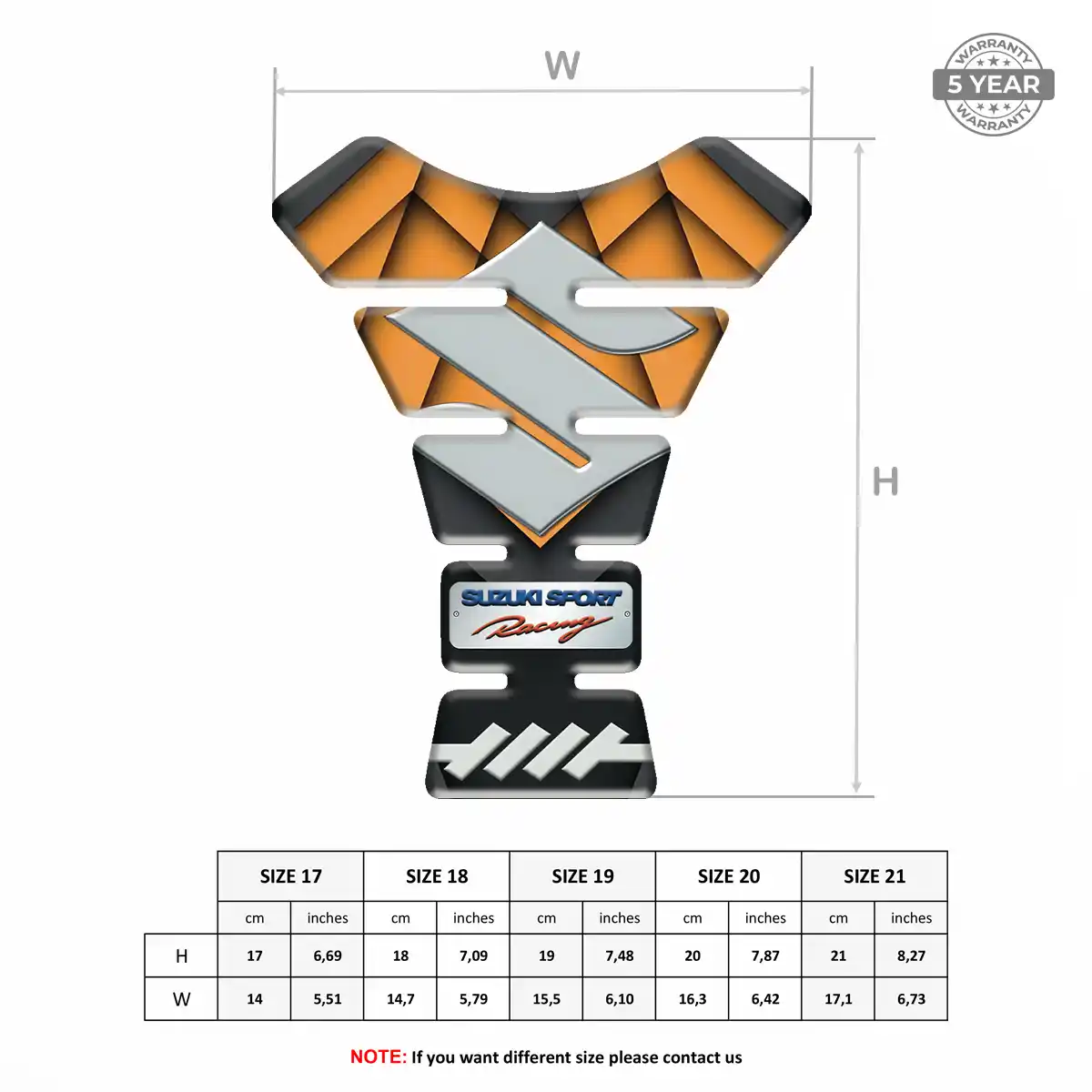 Suzuki Tank Pads Motorcycle Prestige Line