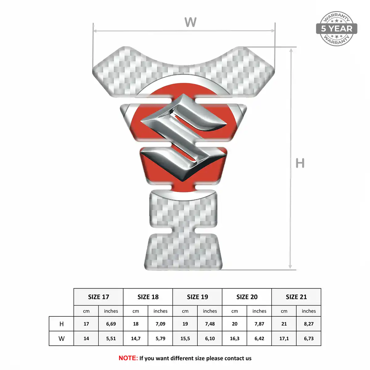 Suzuki Tank Pads Motorcycle Prime Quality