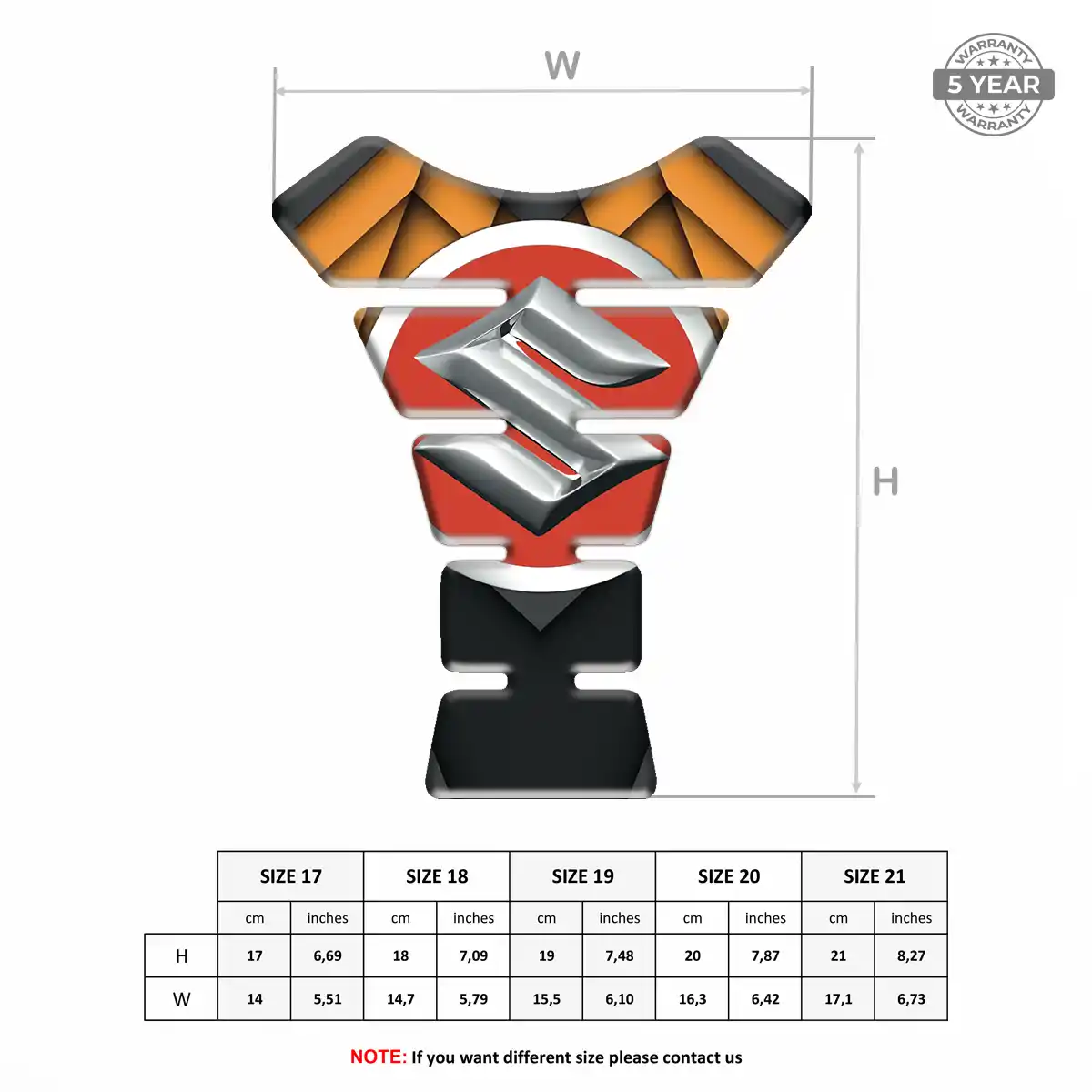 Suzuki Tank Pads Motorcycle Signature Grade