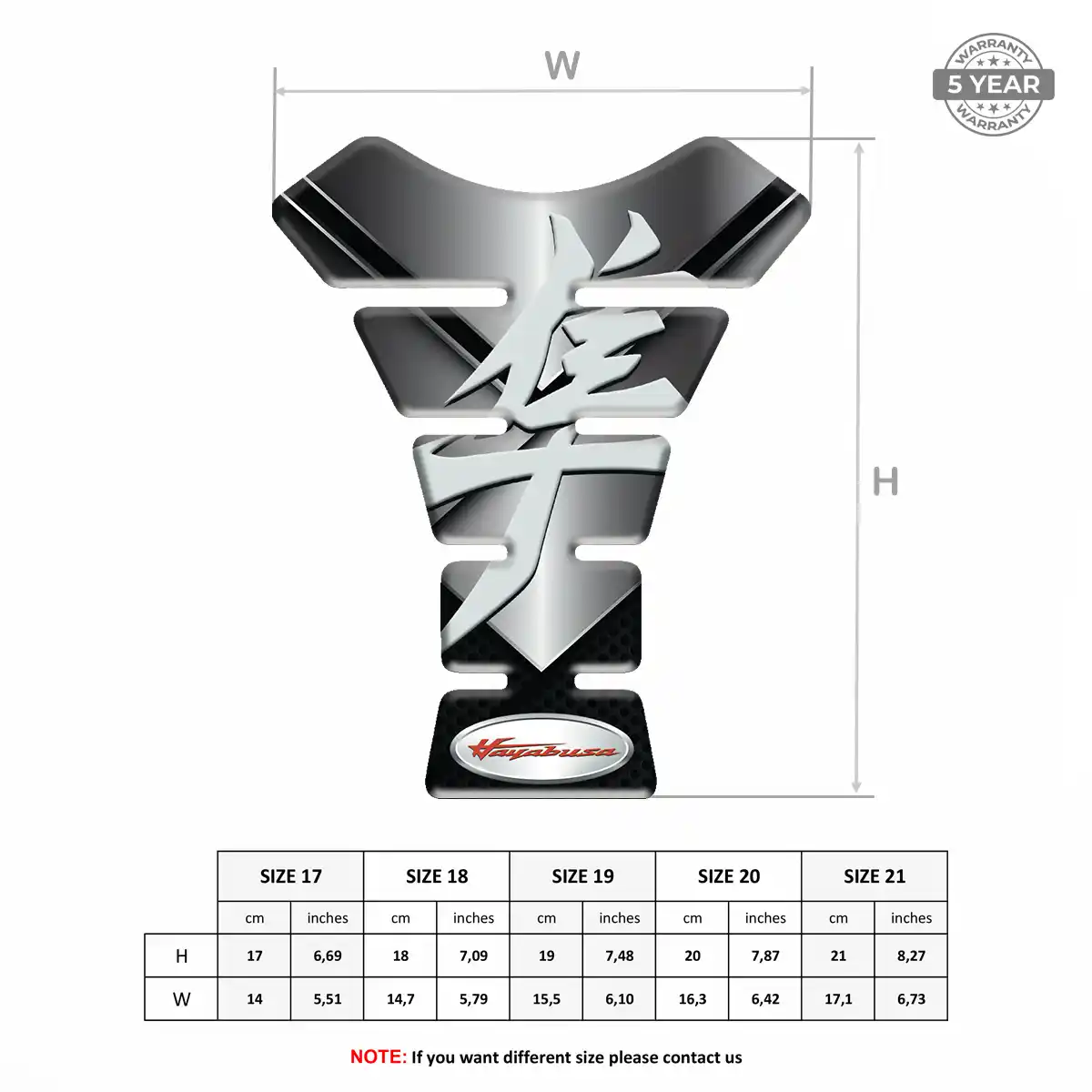 Suzuki Tank Pads Protector Motorbike Elite Finish
