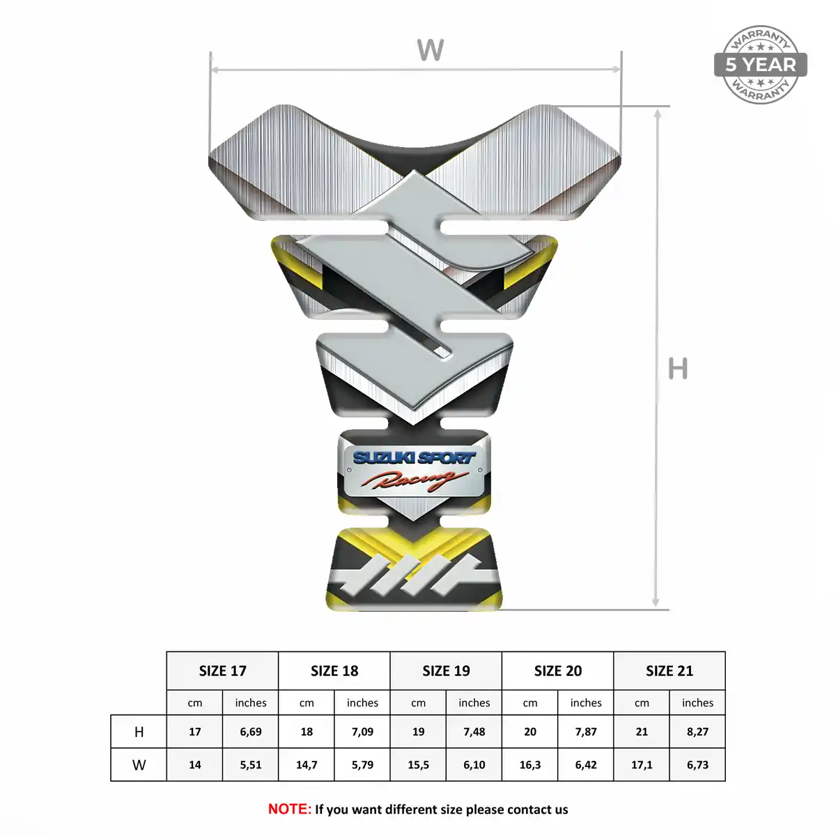 Suzuki Tank Pads Protector Motorcycle Elite Edition