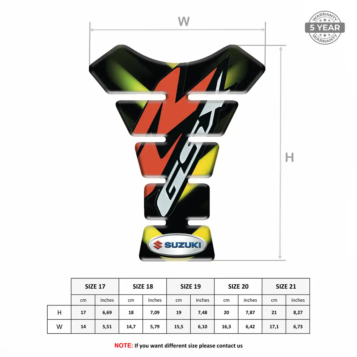 Suzuki Tank Pads Protector Motorcycle Exclusive Series