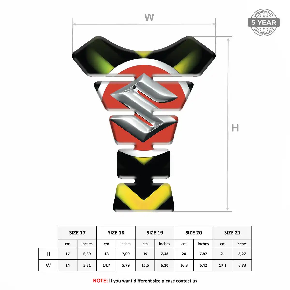 Suzuki Tank Pads Protector Motorcycle Prestige Line