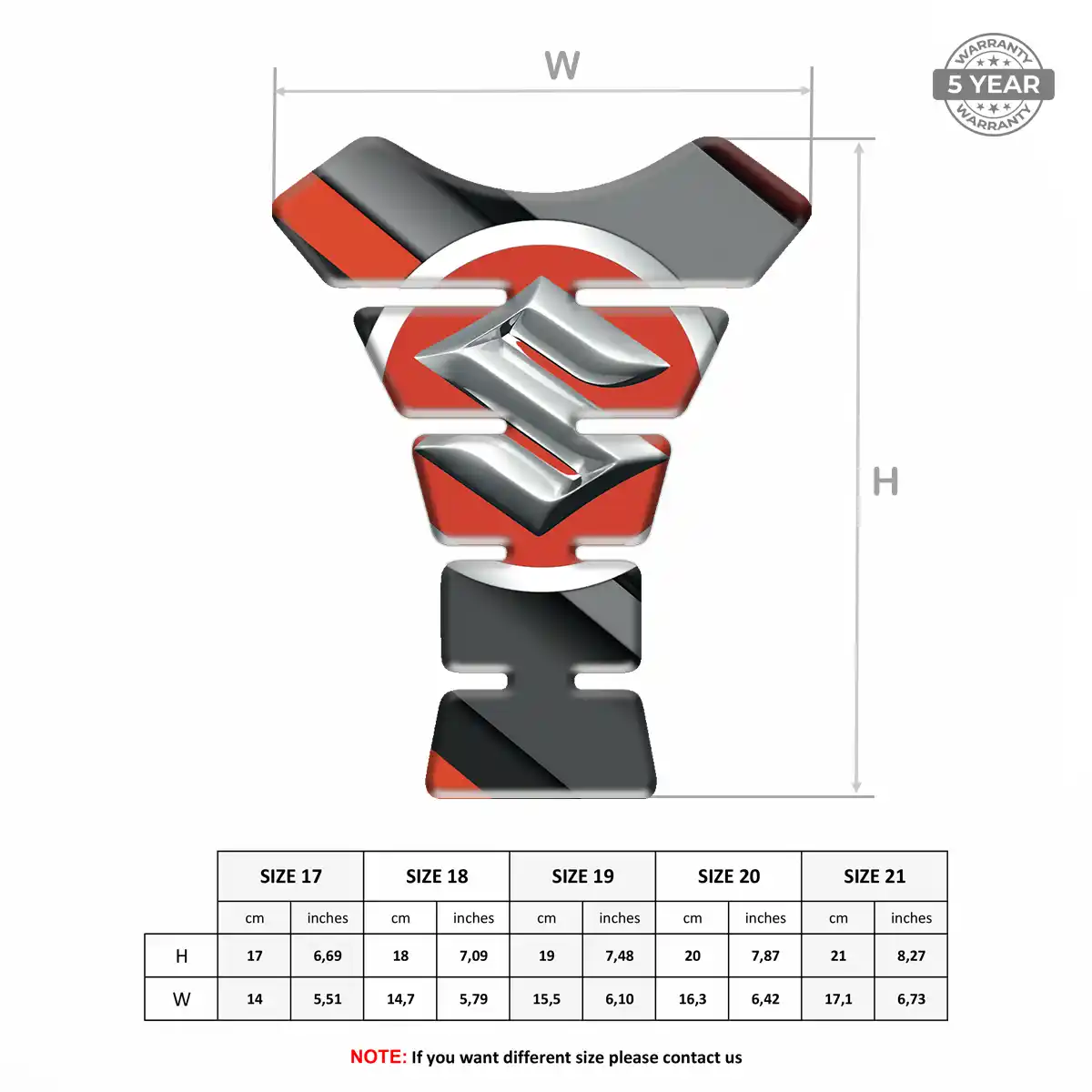 Suzuki Tank Pads Protector Motorcycle Signature Grade