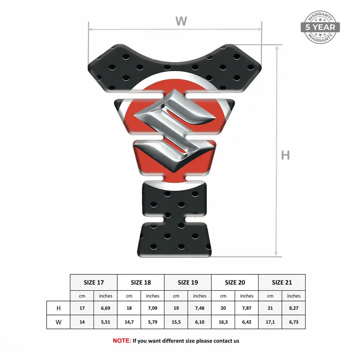 Suzuki Tank Pads Protector Motorcycle Superior Craft