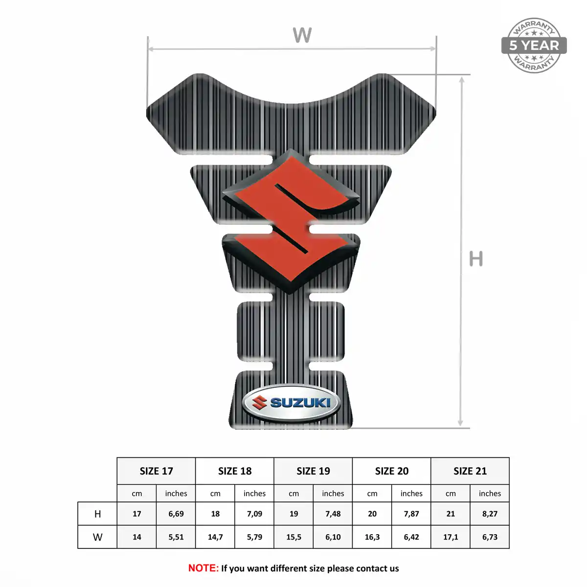 Suzuki Tank Pads Protector Prestige Line