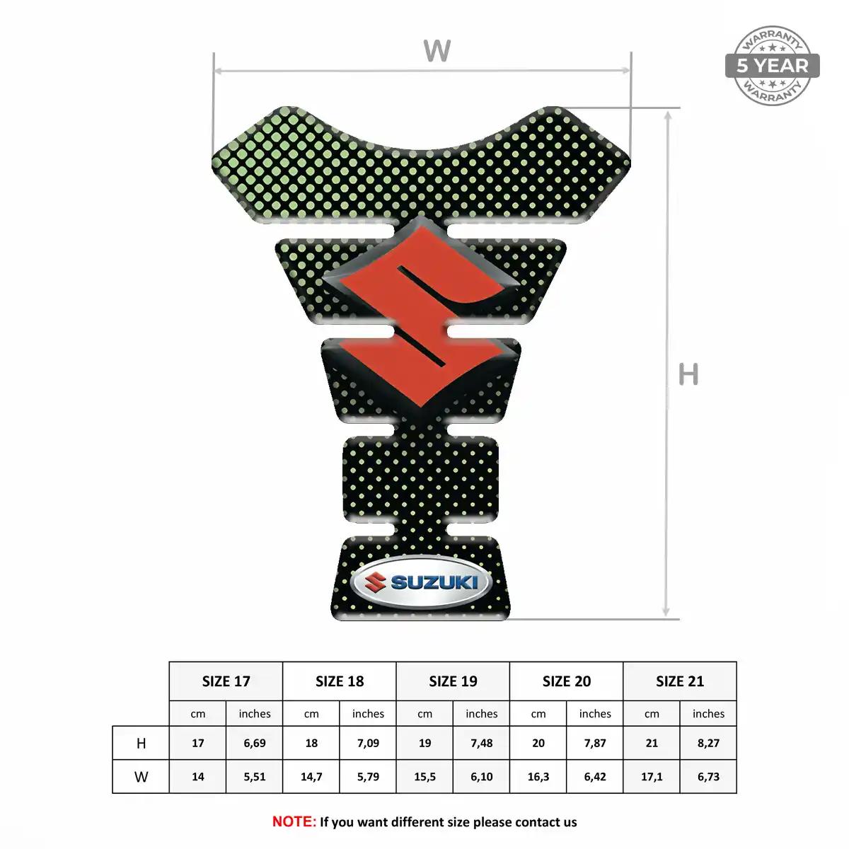 Suzuki Tank Pads Protector Signature Grade