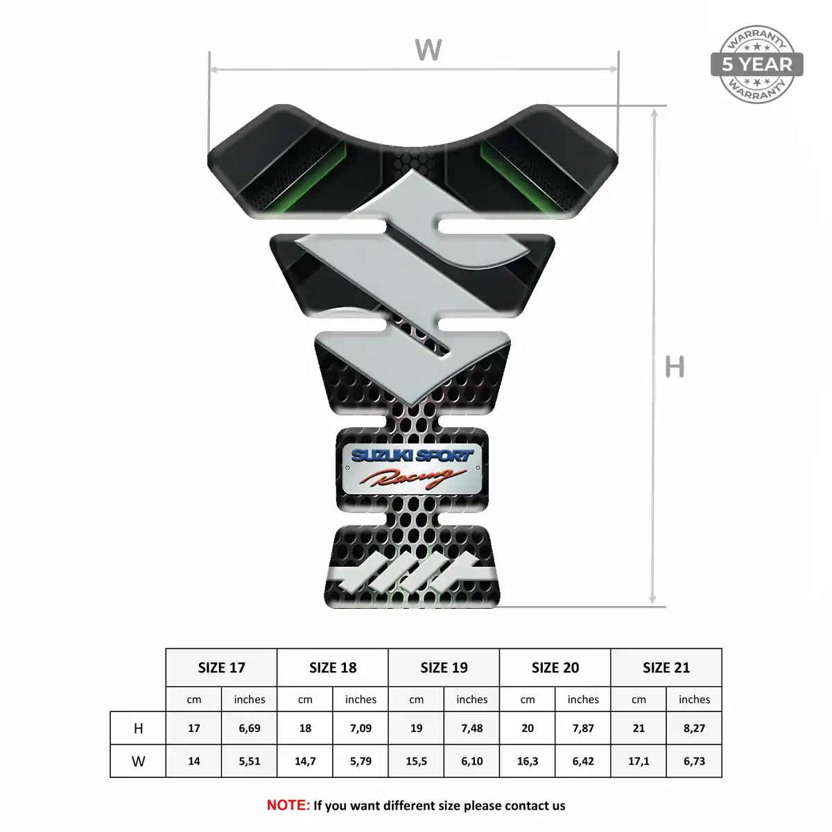 Suzuki Tank Pads Protector Superior Craft