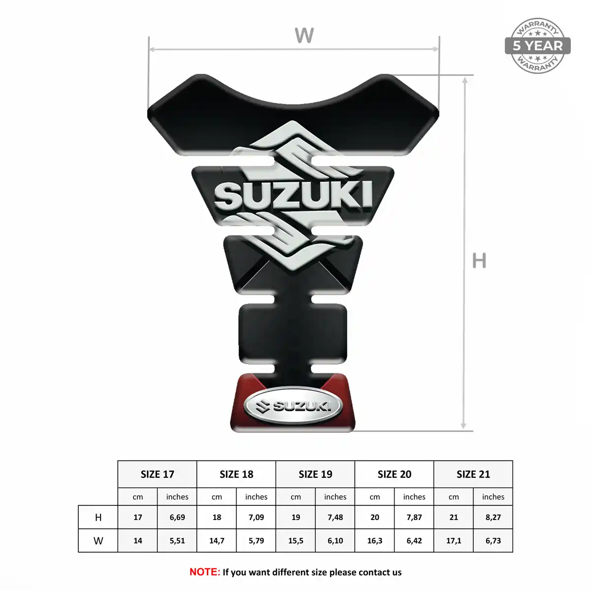 Suzuki Tank Protector Elite Finish