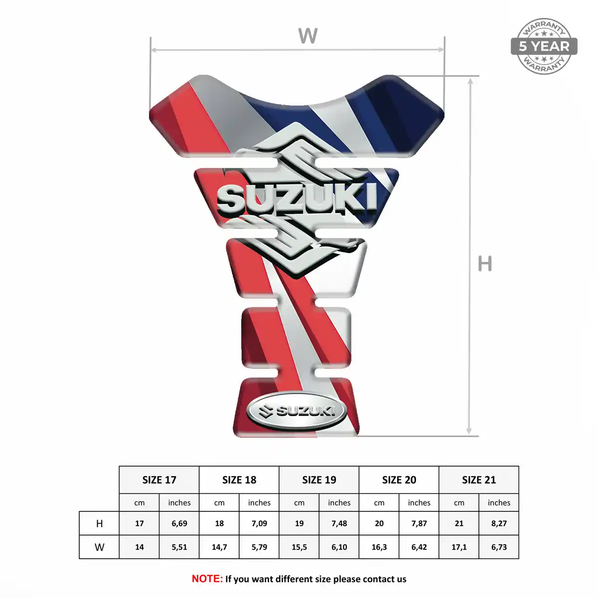 Suzuki Tank Protector Fuse Elite Finish