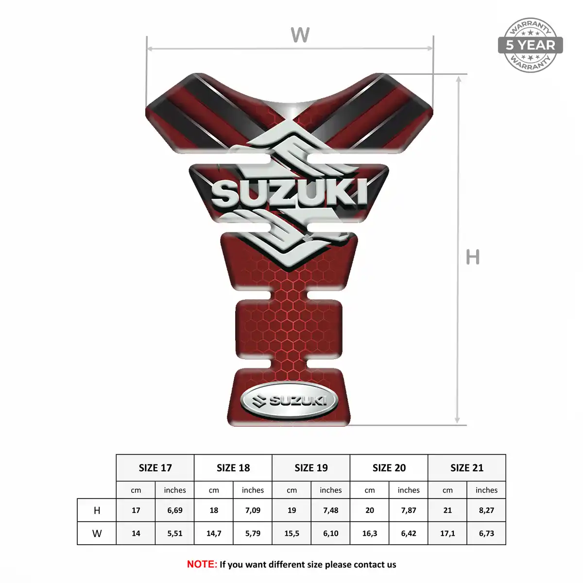 Suzuki Tank Protector Fuse Motorbike Elite Finish