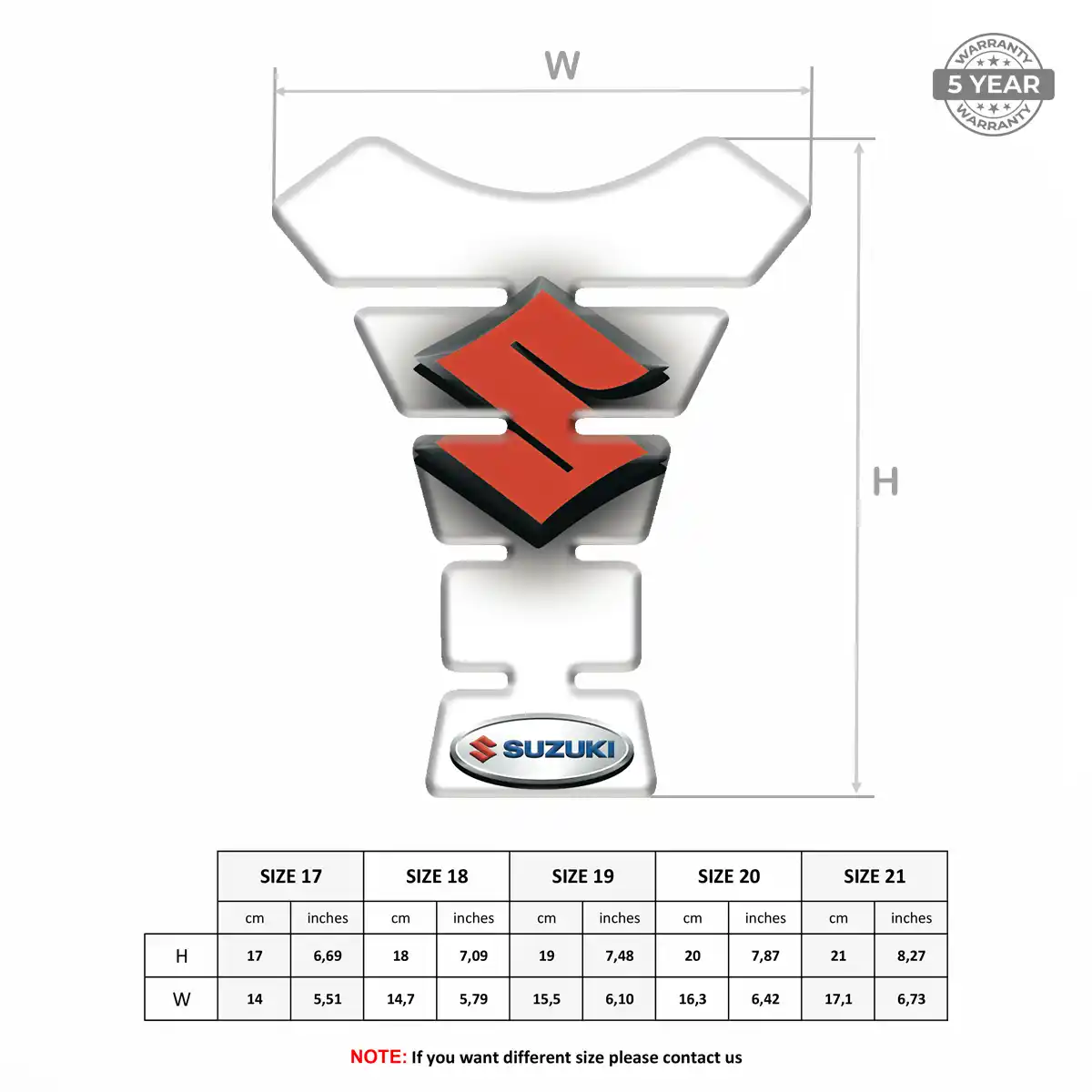 Suzuki Tank Protector Fuse Motorbike Prestige Line