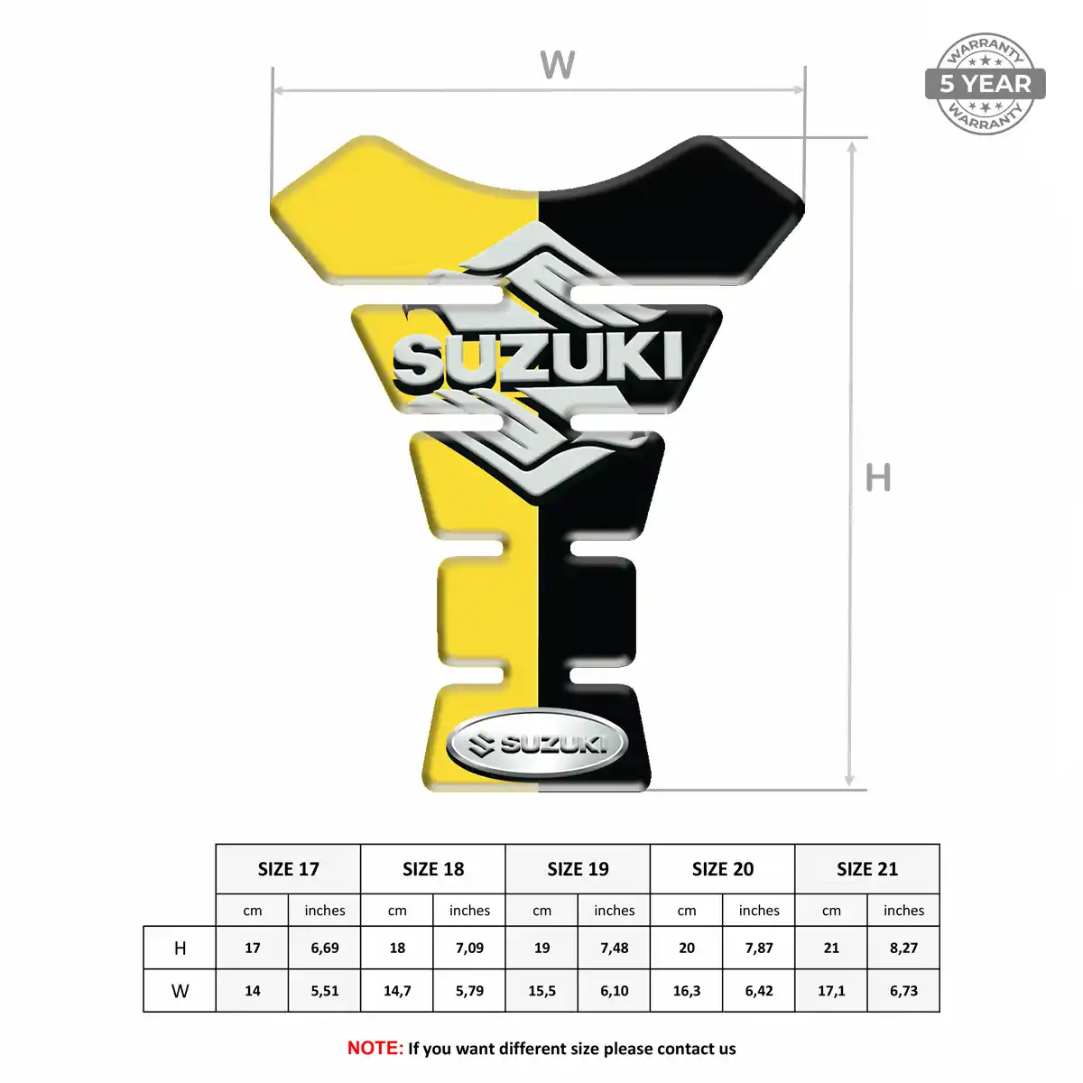 Suzuki Tank Protector Fuse Motorbike Signature Grade