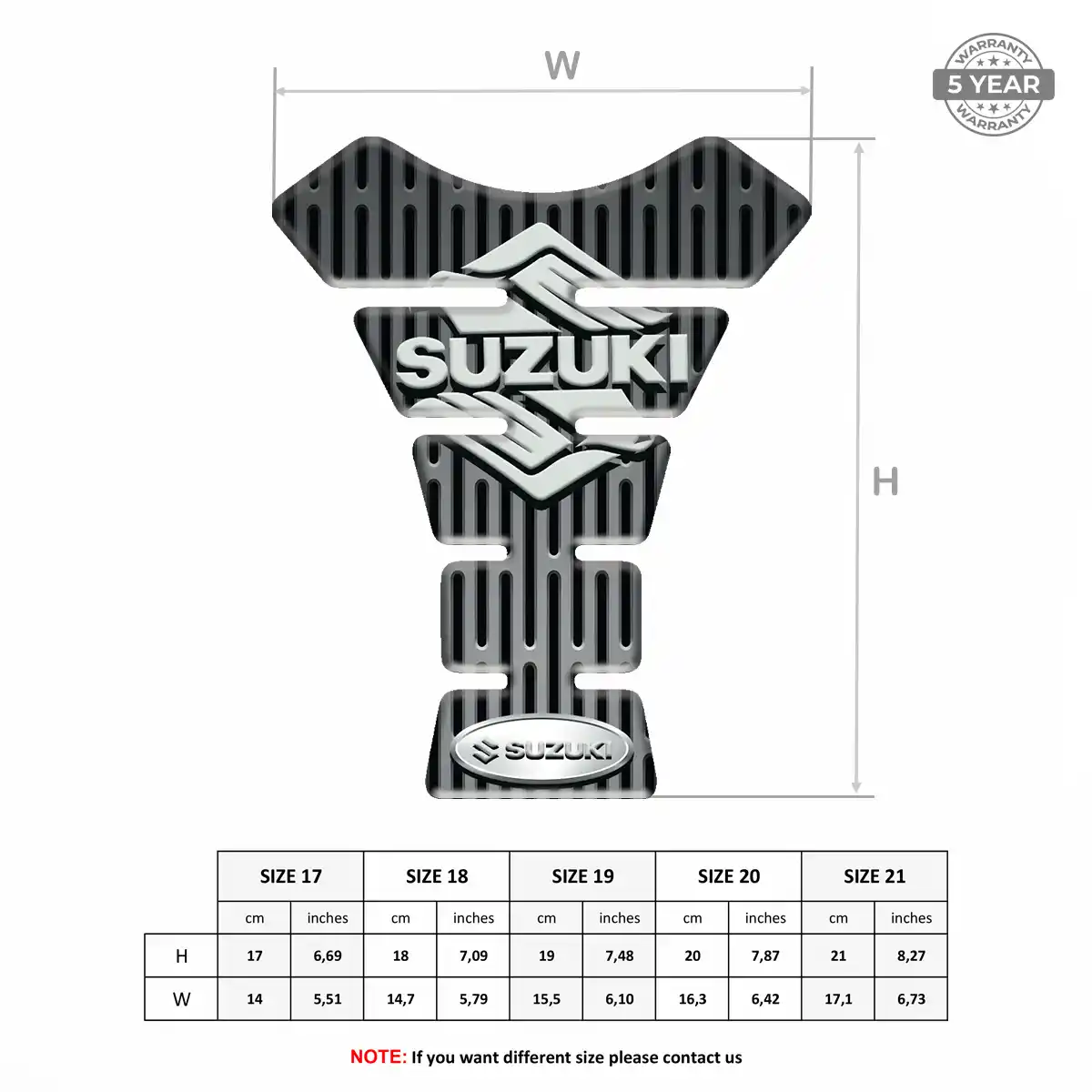 Suzuki Tank Protector Fuse Motorbike Superior Craft