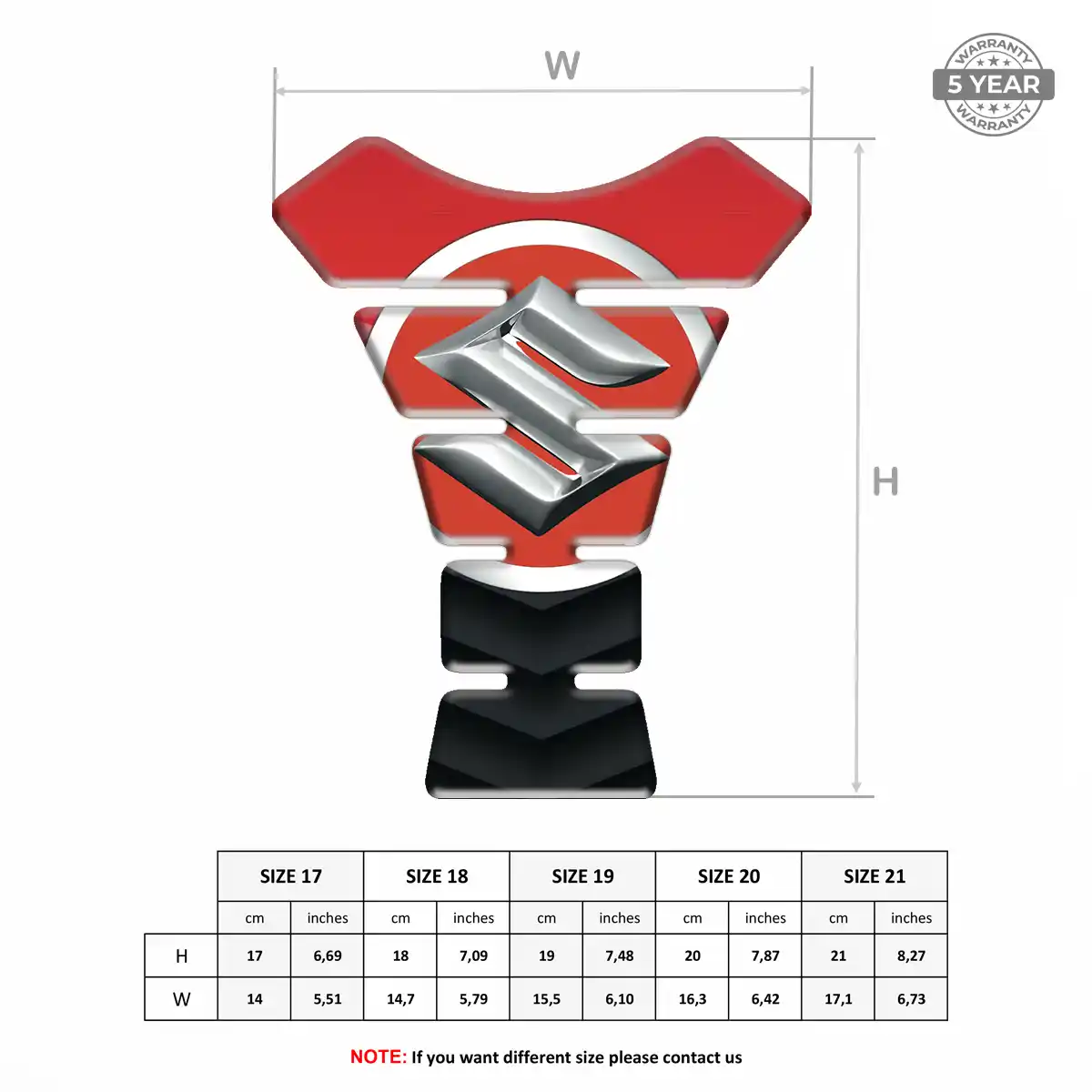 Suzuki Tank Protector Fuse Motorcycle Deluxe Edition