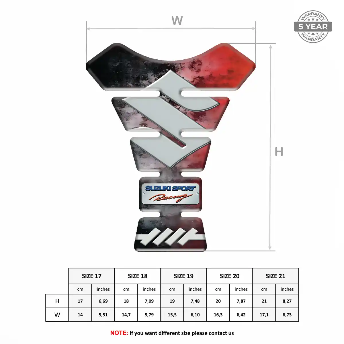 Suzuki Tank Protector Fuse Motorcycle Exclusive Series