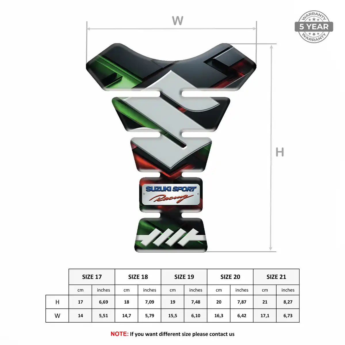 Suzuki Tank Protector Fuse Motorcycle Prime Quality