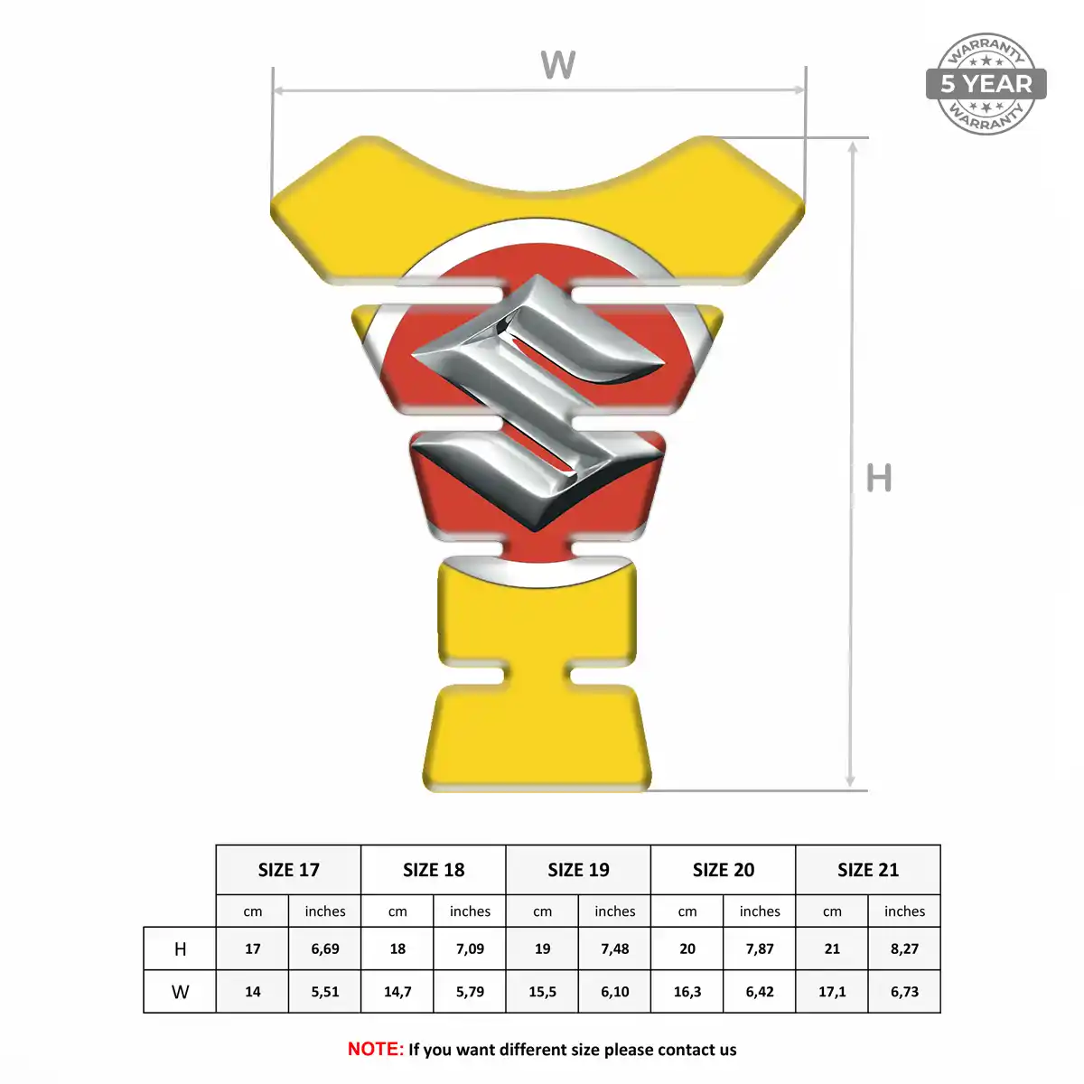 Suzuki Tank Protector Fuse Motorcycle Superior Craft
