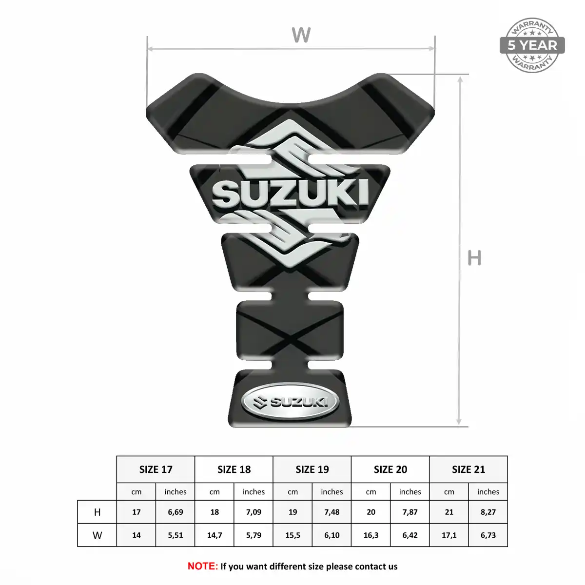 Suzuki Tank Protector Fuse Prime Quality
