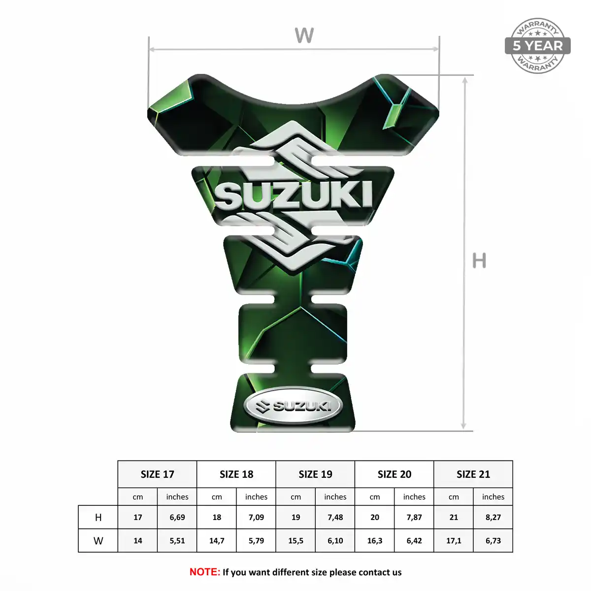 Suzuki Tank Protector Fuse Sleek Style