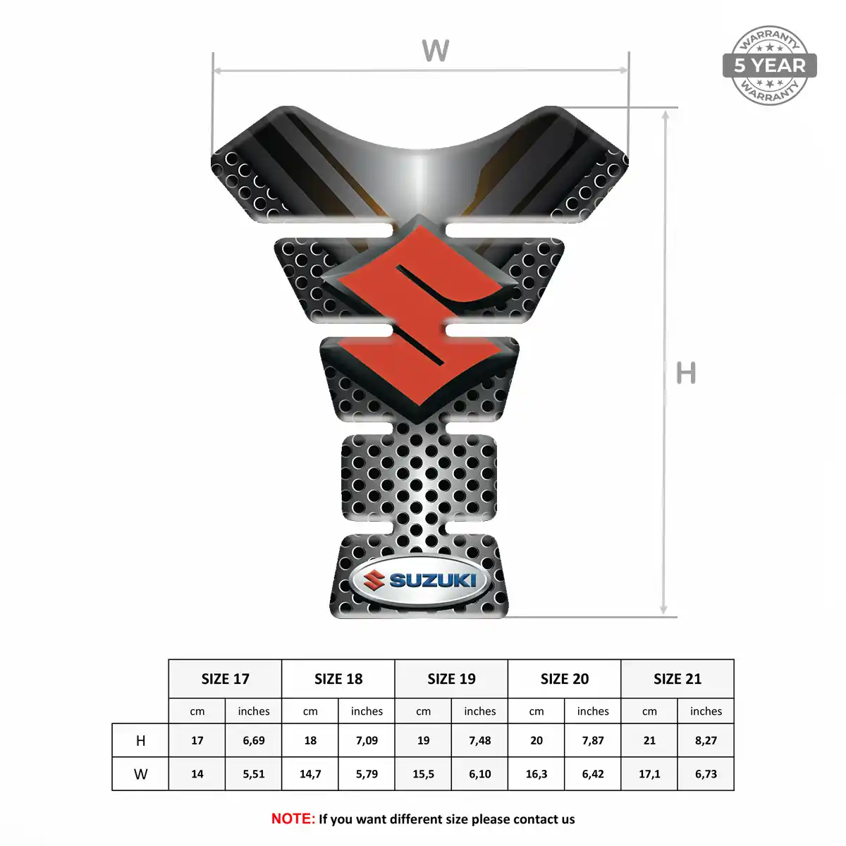 Suzuki Tank Protector Guard Elite Finish