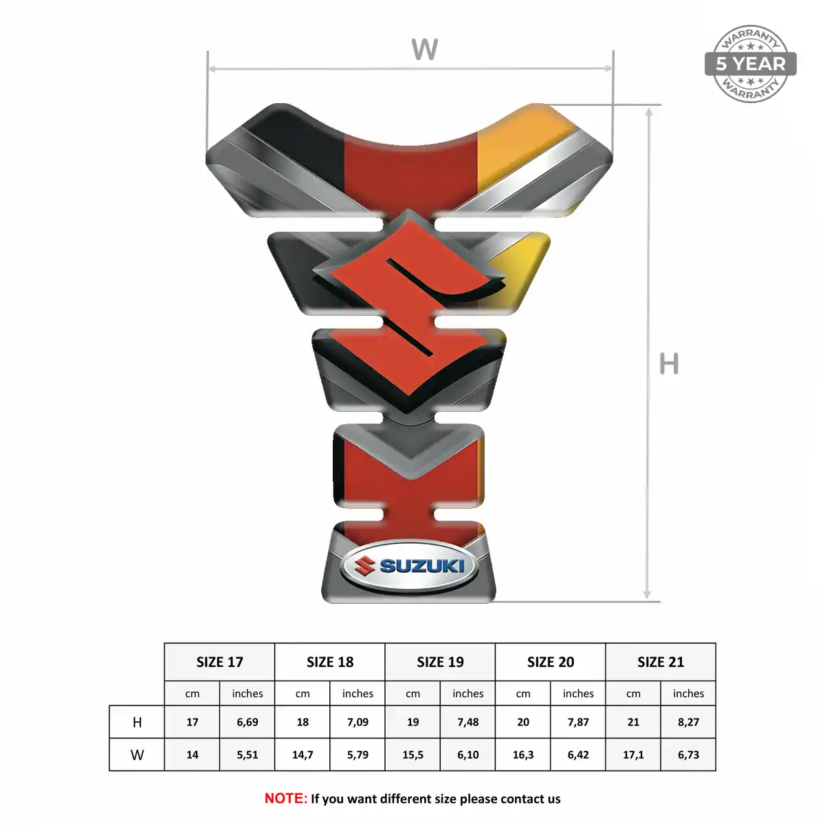 Suzuki Tank Protector Guard Motorbike Prime Quality