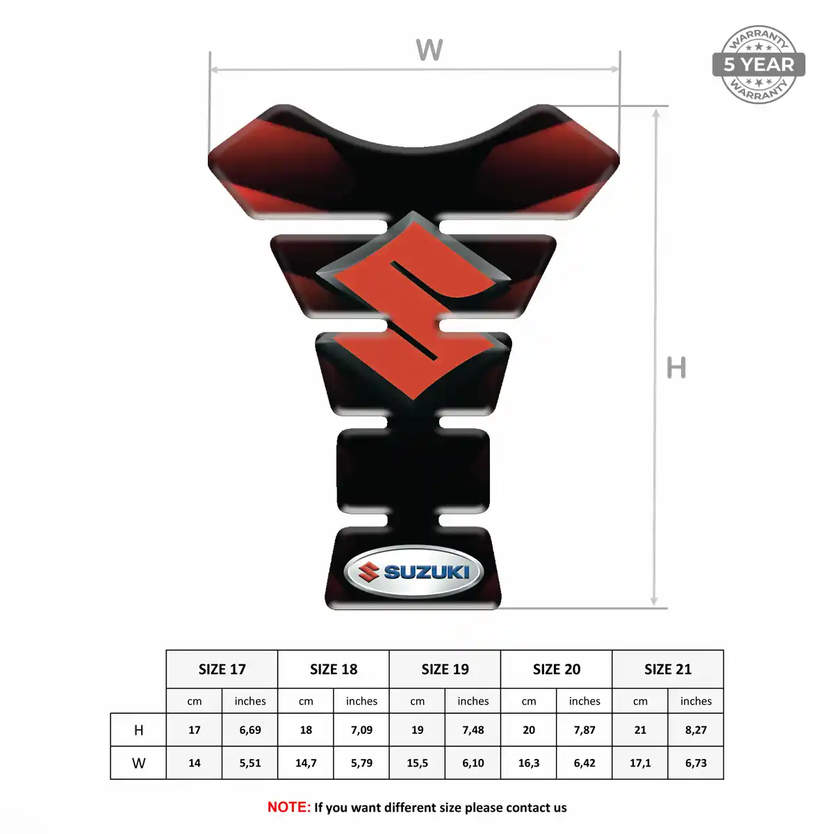 Suzuki Tank Protector Guard Motorbike Signature Grade