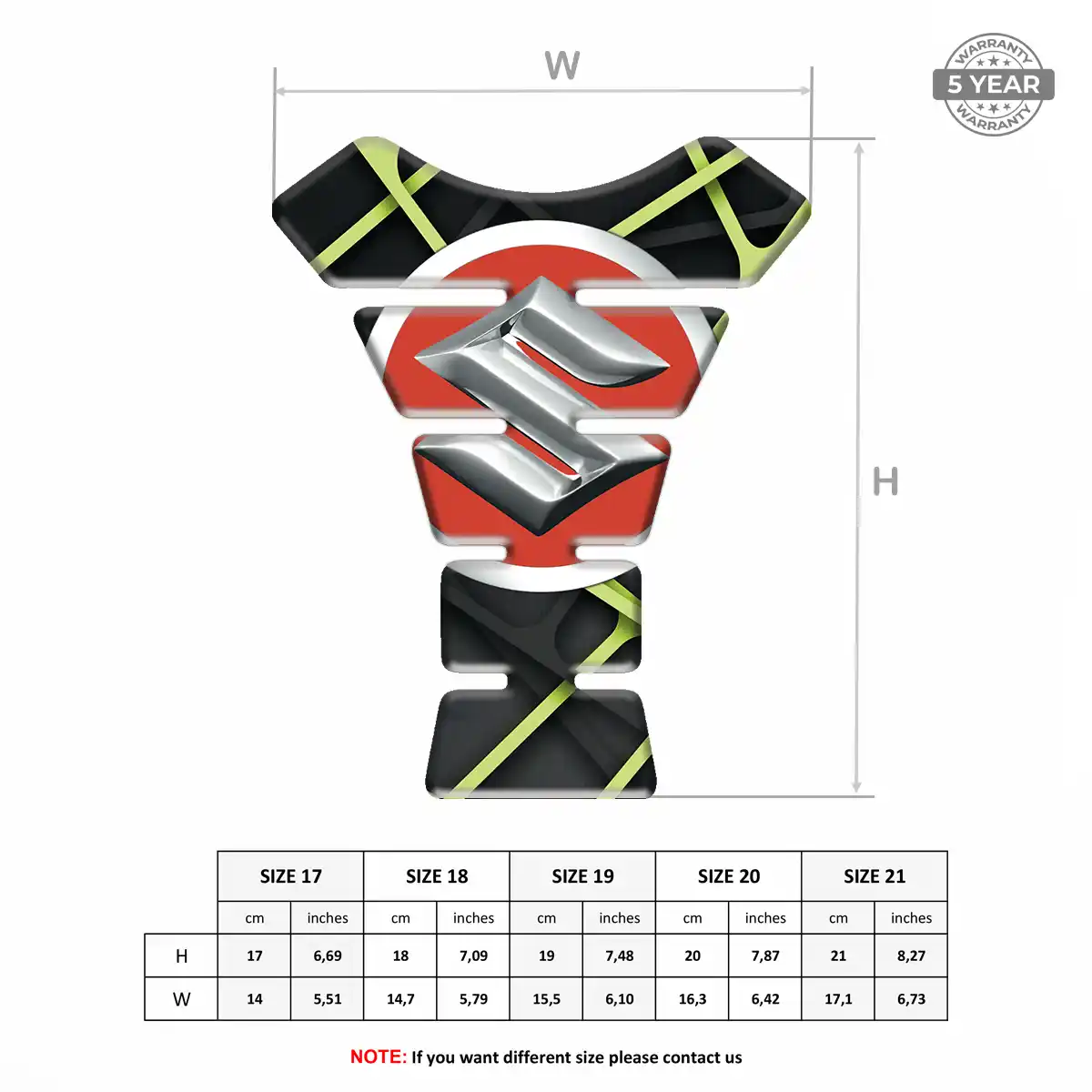 Suzuki Tank Protector Guard Motorcycle Elite Finish