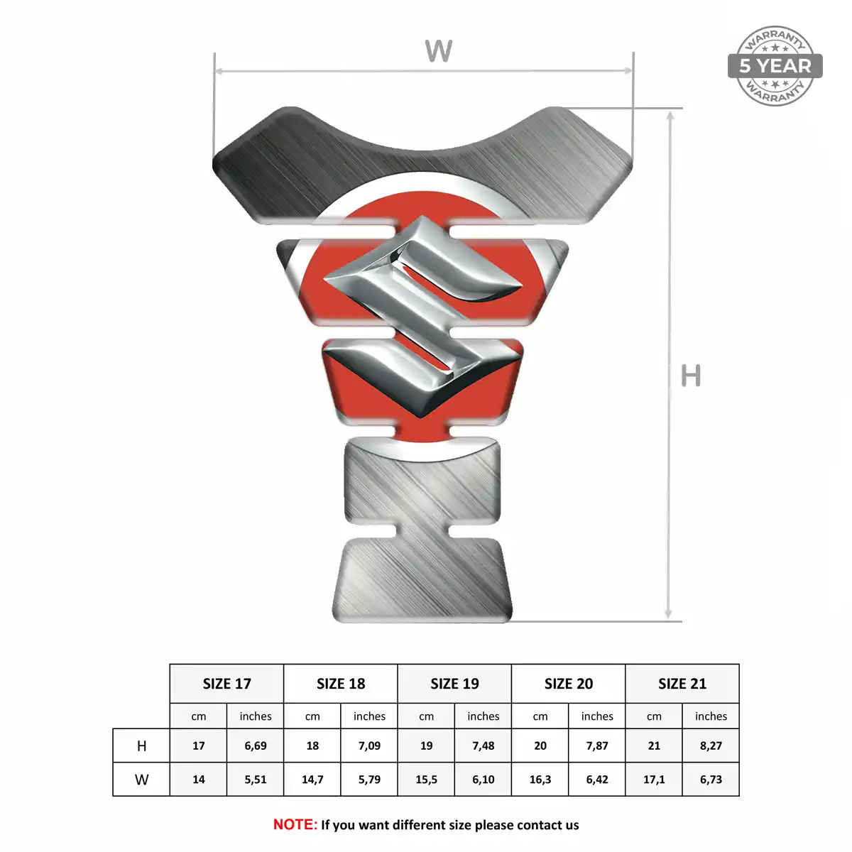 Suzuki Tank Protector Guard Motorcycle Exclusive Series