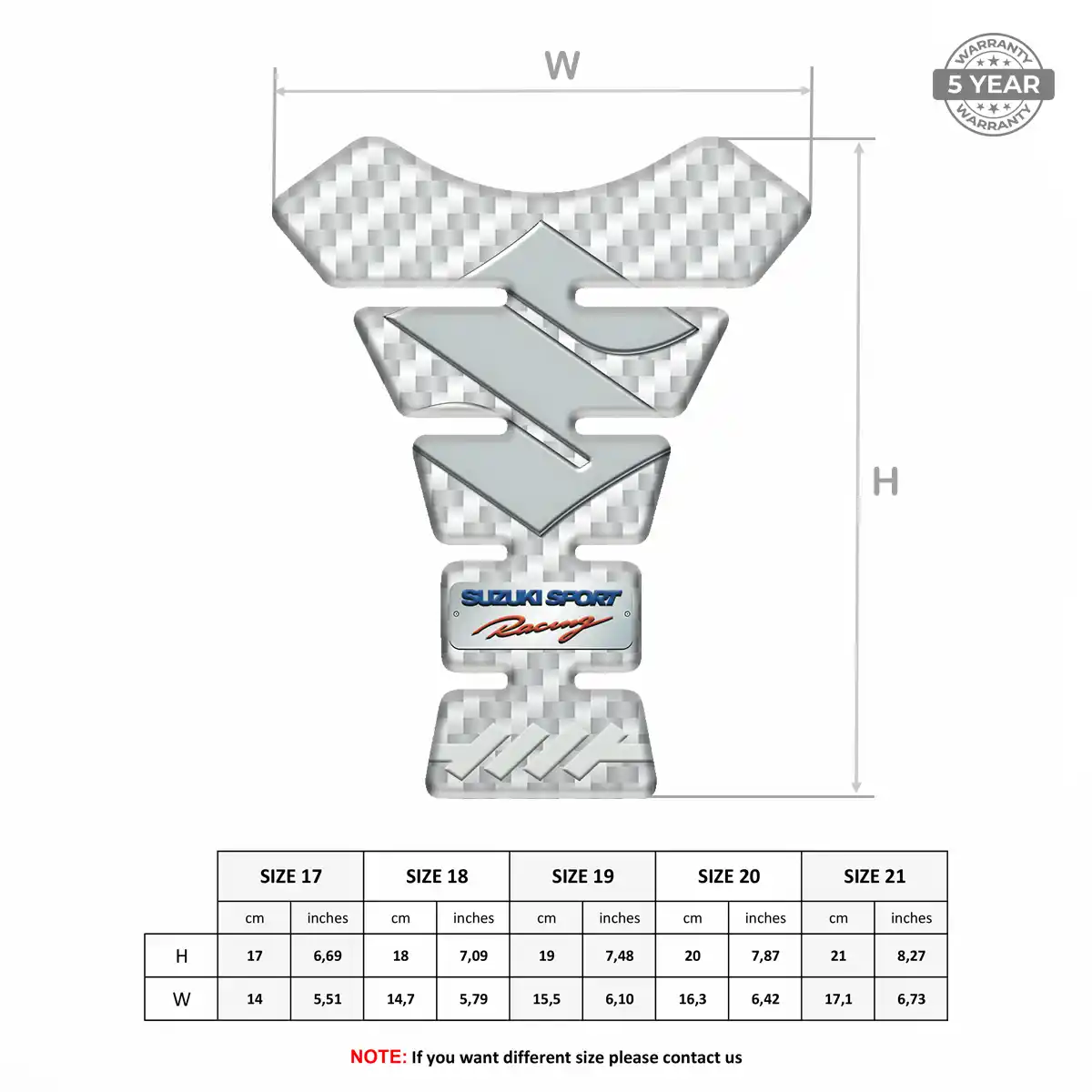 Suzuki Tank Protector Guard Prestige Line