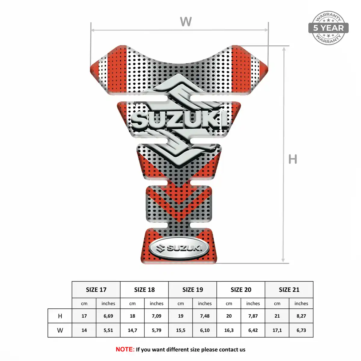 Suzuki Tank Protector Guard Superior Craft