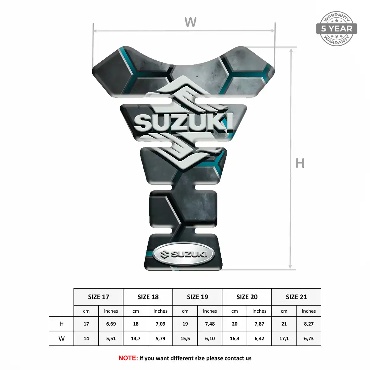 Suzuki Tank Protector Guards Elite Finish