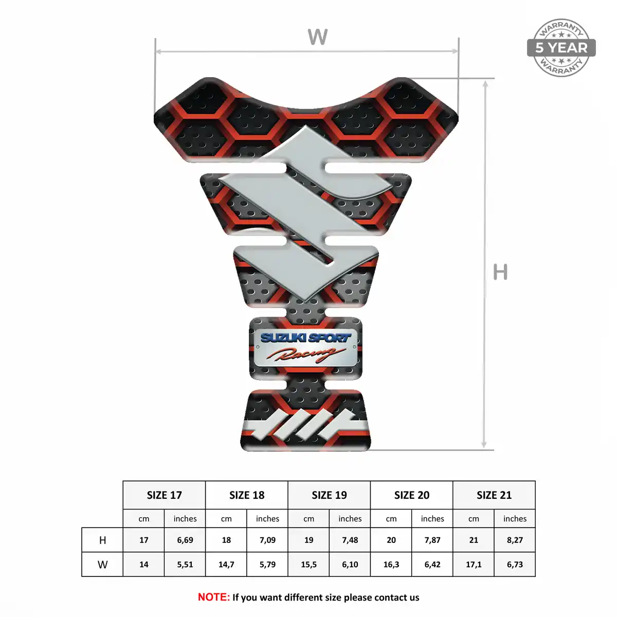 Suzuki Tank Protector Guards Motorbike Elite Finish