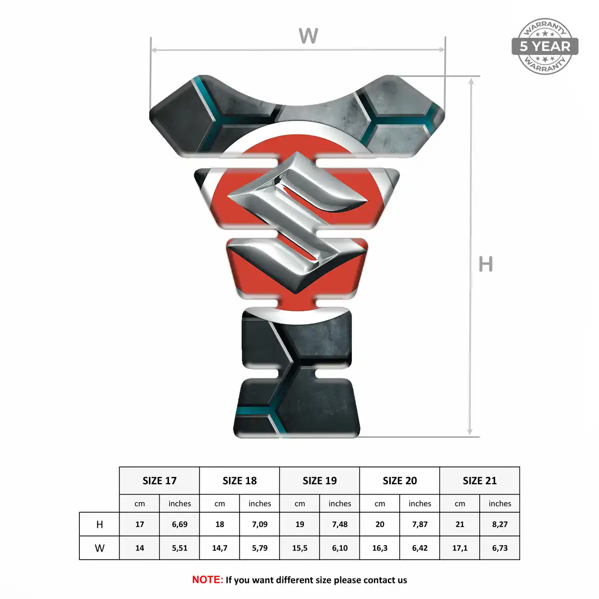 Suzuki Tank Protector Guards Motorbike Prestige Line