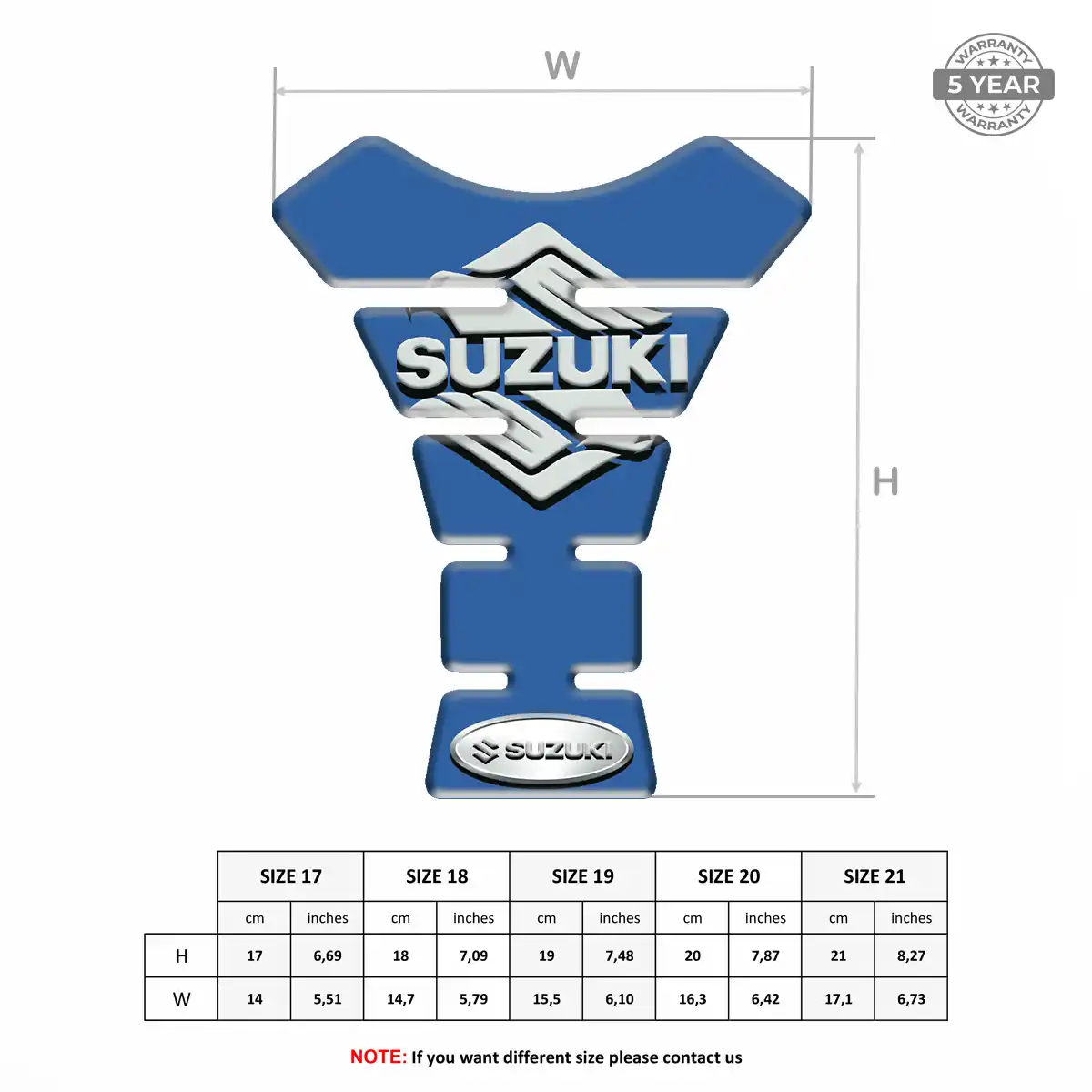 Suzuki Tank Protector Guards Motorbike Superior Craft
