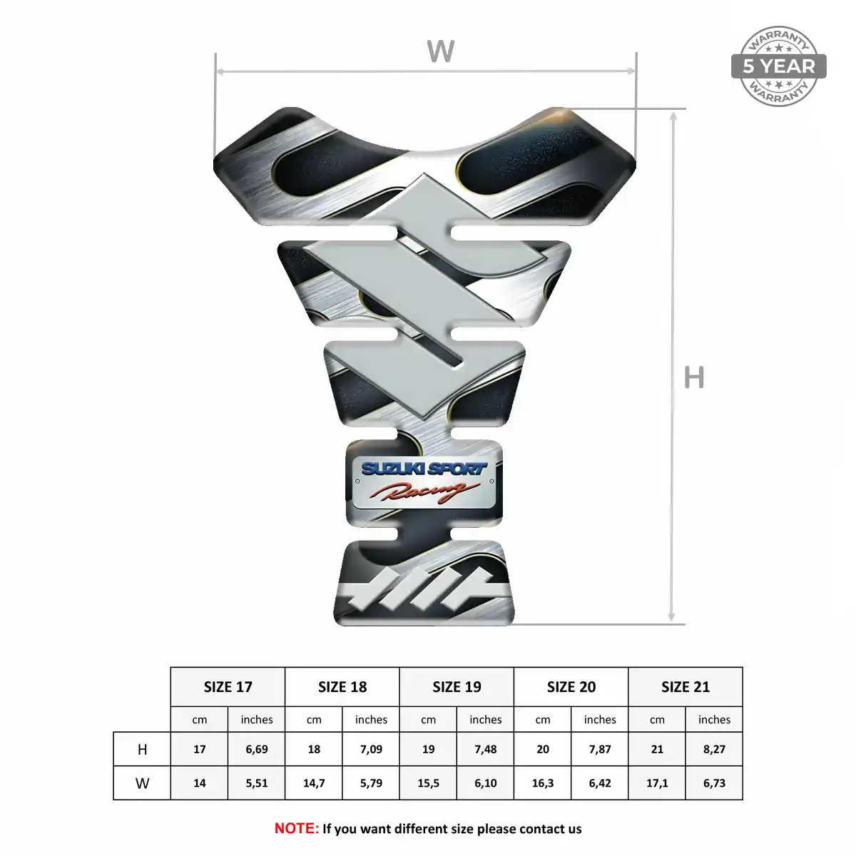 Suzuki Tank Protector Guards Motorcycle Signature Grade