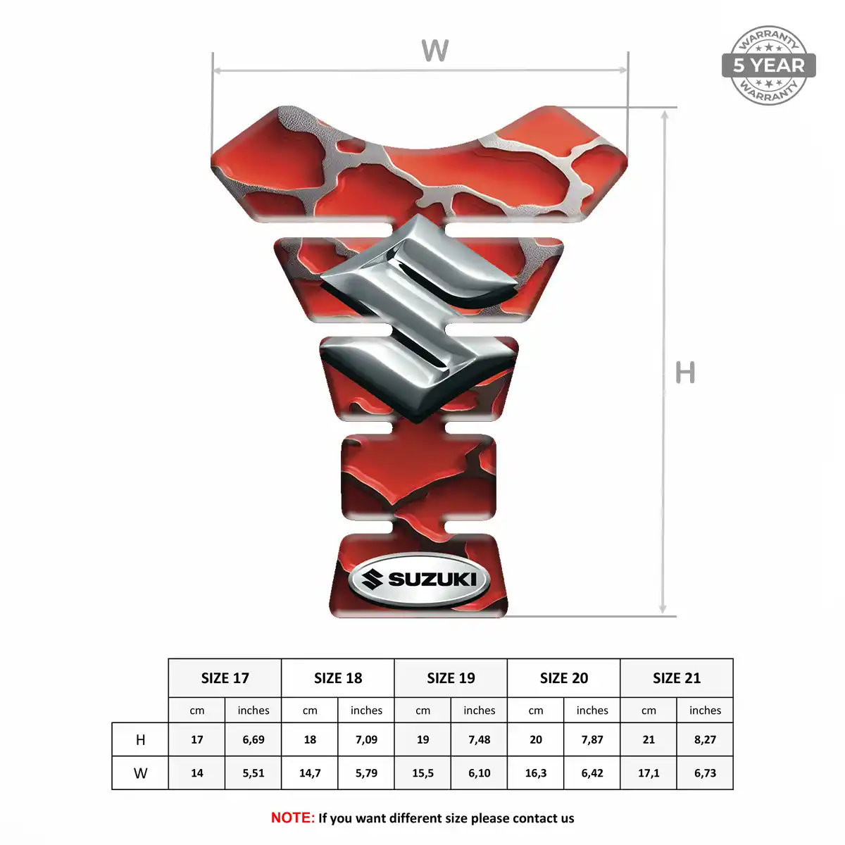 Suzuki Tank Protector Guards Motorcycle Sleek Style