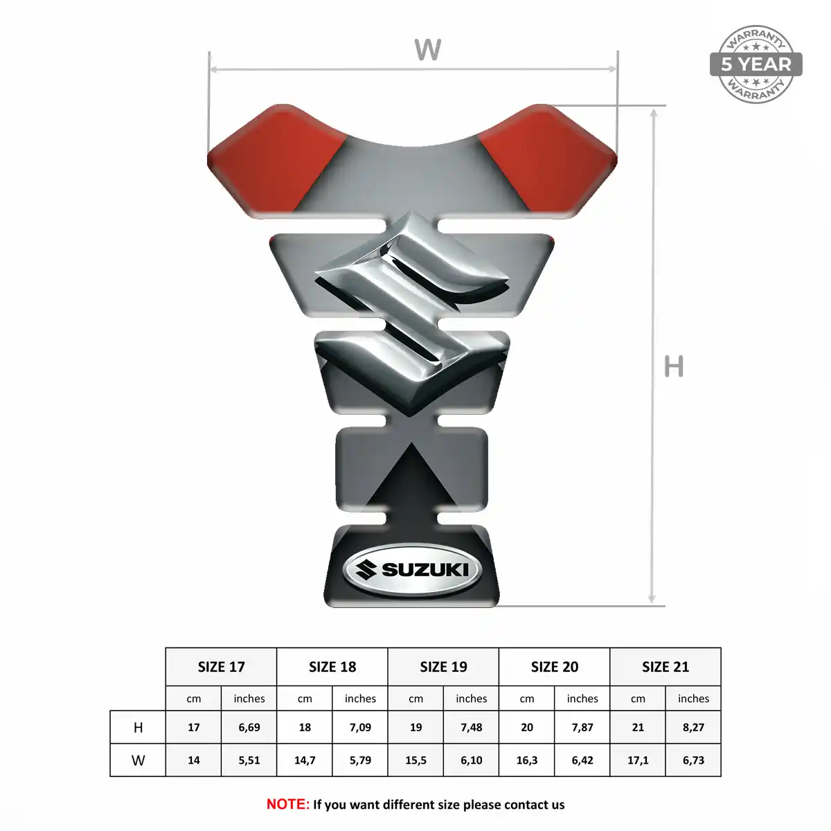 Suzuki Tank Protector Guards Refined Design
