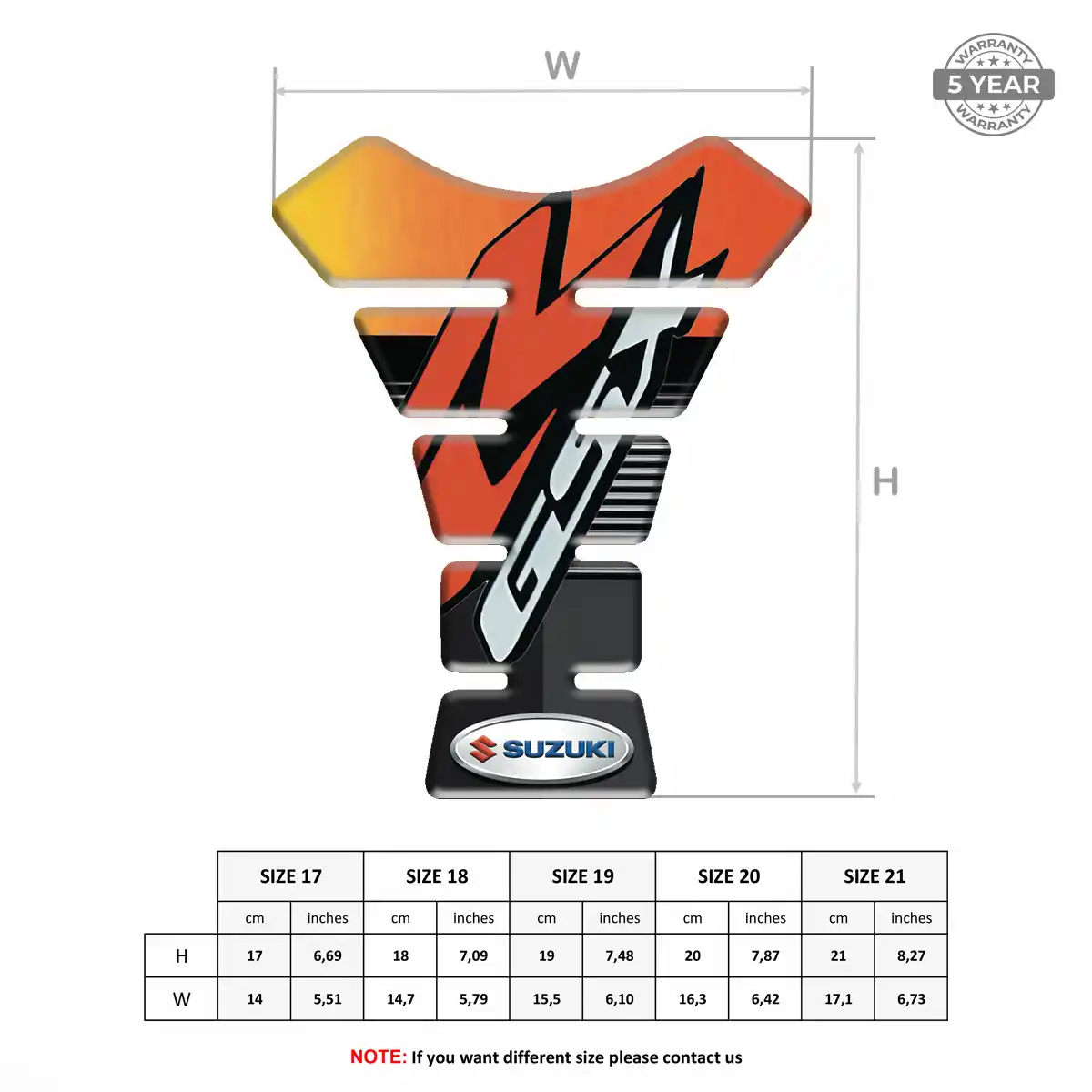 Suzuki Tank Protector Guards Signature Grade