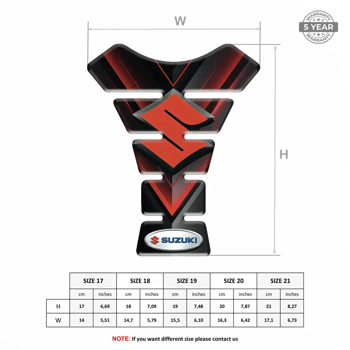 Suzuki Tank Protector Guards Sleek Style