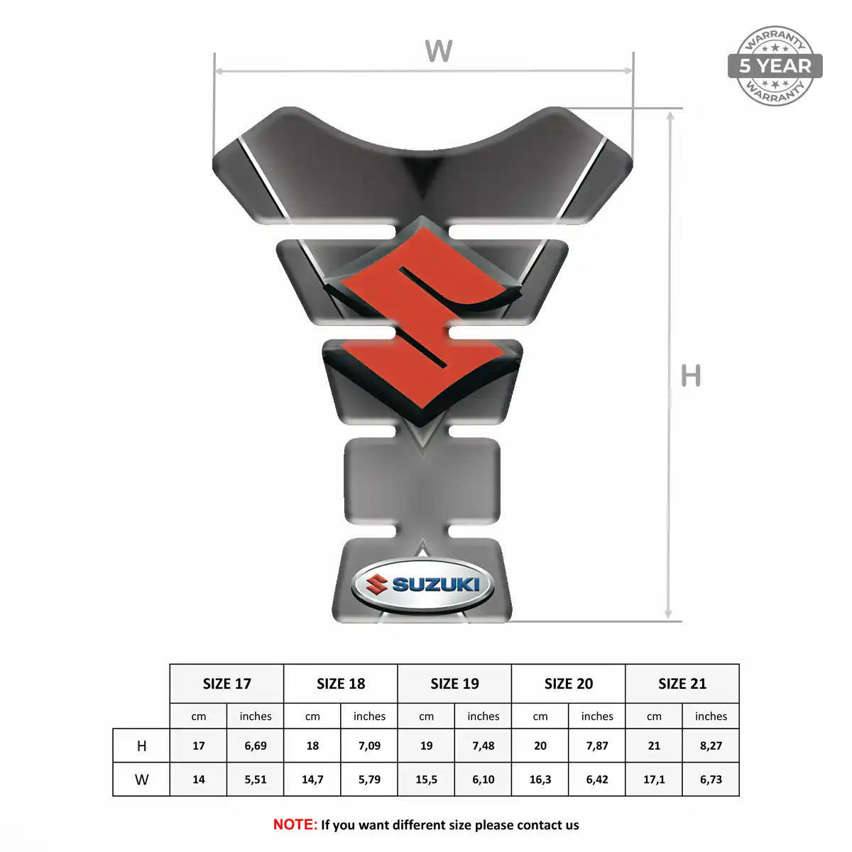 Suzuki Tank Protector Motorbike Elite Edition