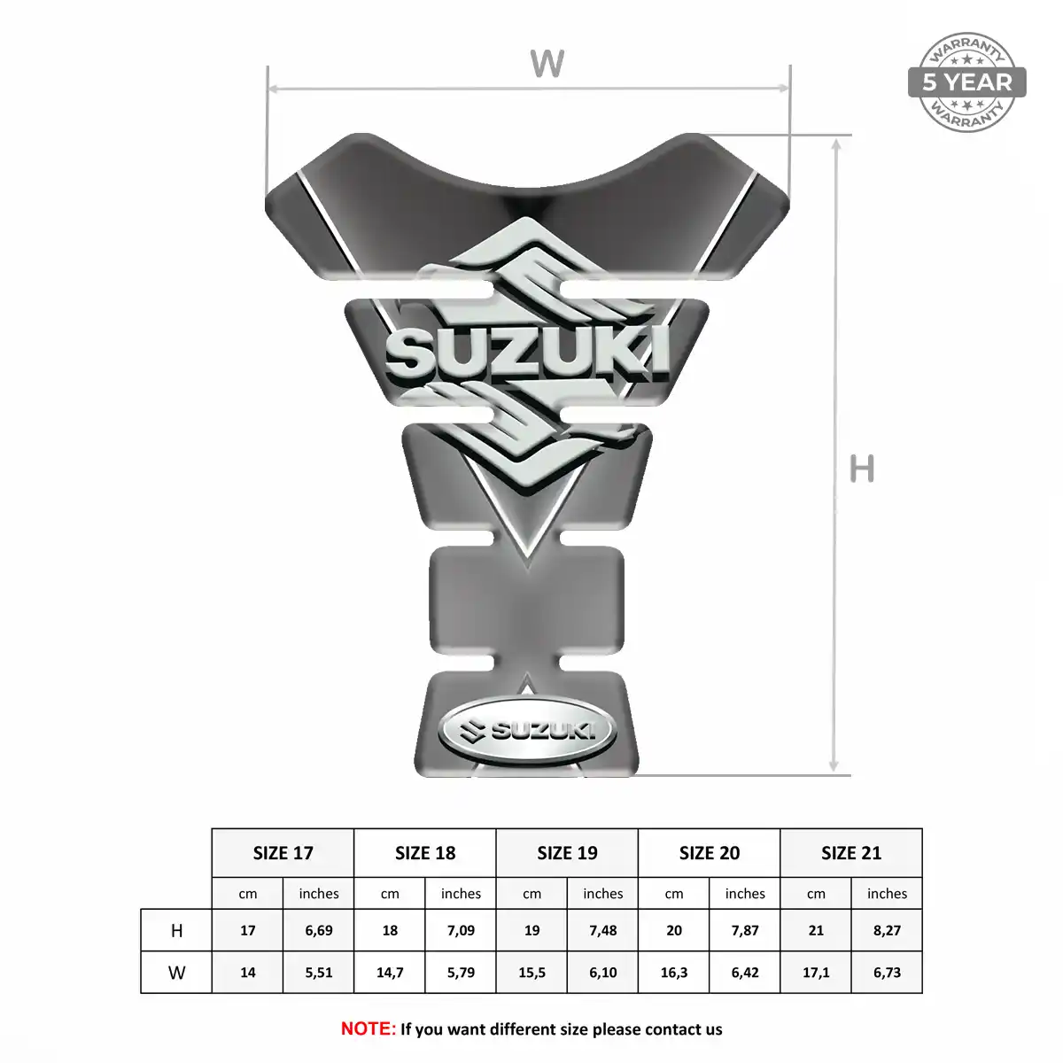 Suzuki Tank Protector Motorbike Elite Finish
